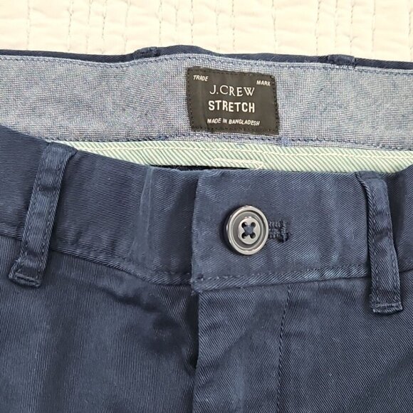 J.Crew Men's $98 250 Skinny Fit Pant Stretch Chino Navy 34X32 AB613 NWOT Classic - Picture 9 of 16